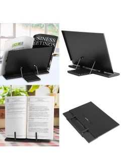 Daytoyz Black metal desktop document holder with 7 adjustable positions, 28.5 in x 23.5 CM  - Image 2