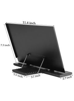 Daytoyz Black metal desktop document holder with 7 adjustable positions, 28.5 in x 23.5 CM  - Image 4