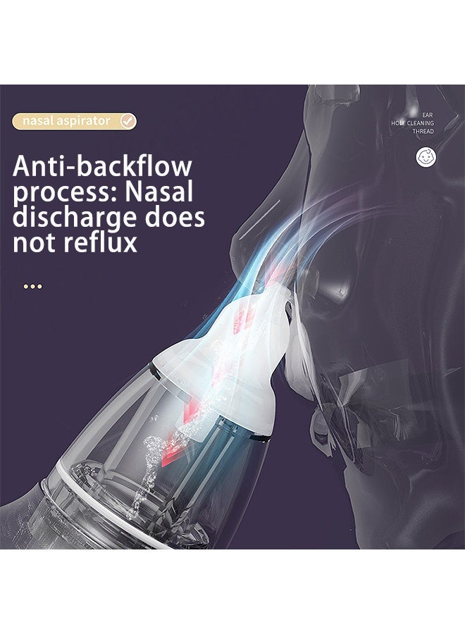 Gecomo Electric bass baby nasal aspirator, nasal mucus remover for children, Rechargeable Nose Aspirator With 2 Tips And 1 Tweezers (Green) - Image 5