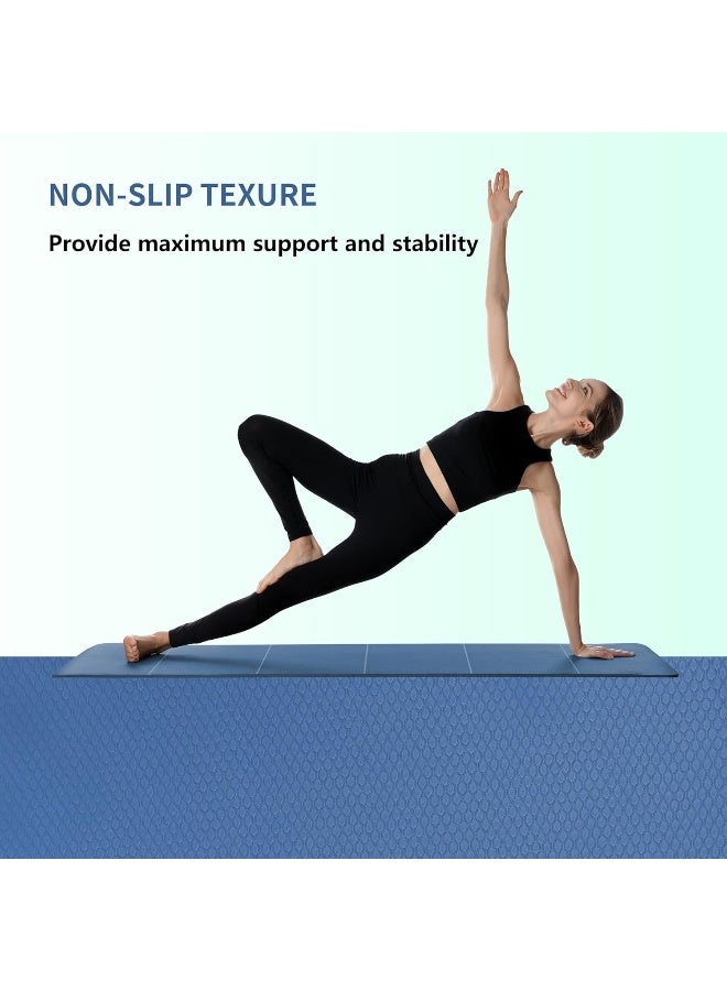 PROIRON Yoga Mat Folding Travel Yoga Mat TPE Eco-friendly Non Slip Double-Sided Exercise Mat Foldable Easy to Carry to Class Beach Park Travel Picnics 6 mm Thick - Image 5