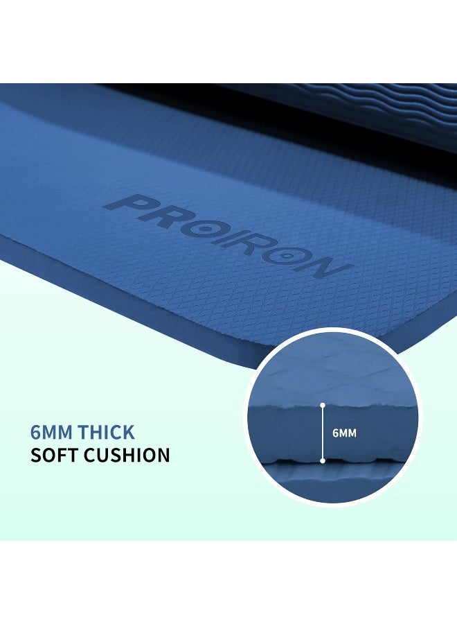 PROIRON Yoga Mat Folding Travel Yoga Mat TPE Eco-friendly Non Slip Double-Sided Exercise Mat Foldable Easy to Carry to Class Beach Park Travel Picnics 6 mm Thick - Image 3