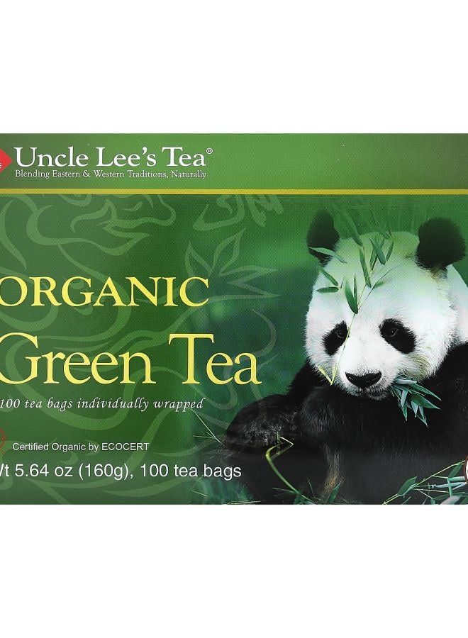 Uncle Lee's Tea Organic Green Tea 100 Tea Bags 5.64 oz (160 g)
