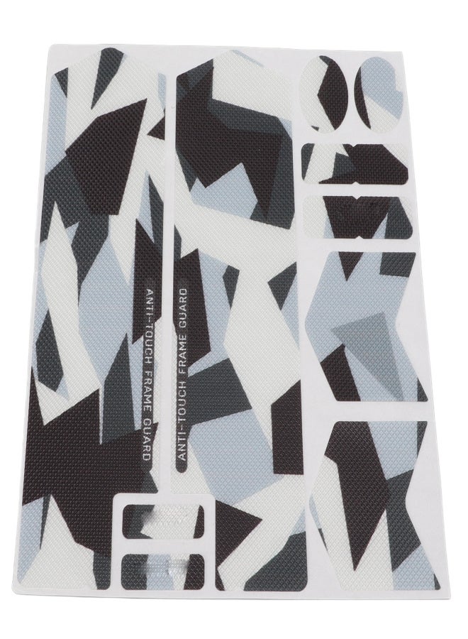 ENLEE 3D Mountain Bike Front Fork Sticker Scratch Resistance Bicycle Protective StickerColor Block Pattern - Image 2