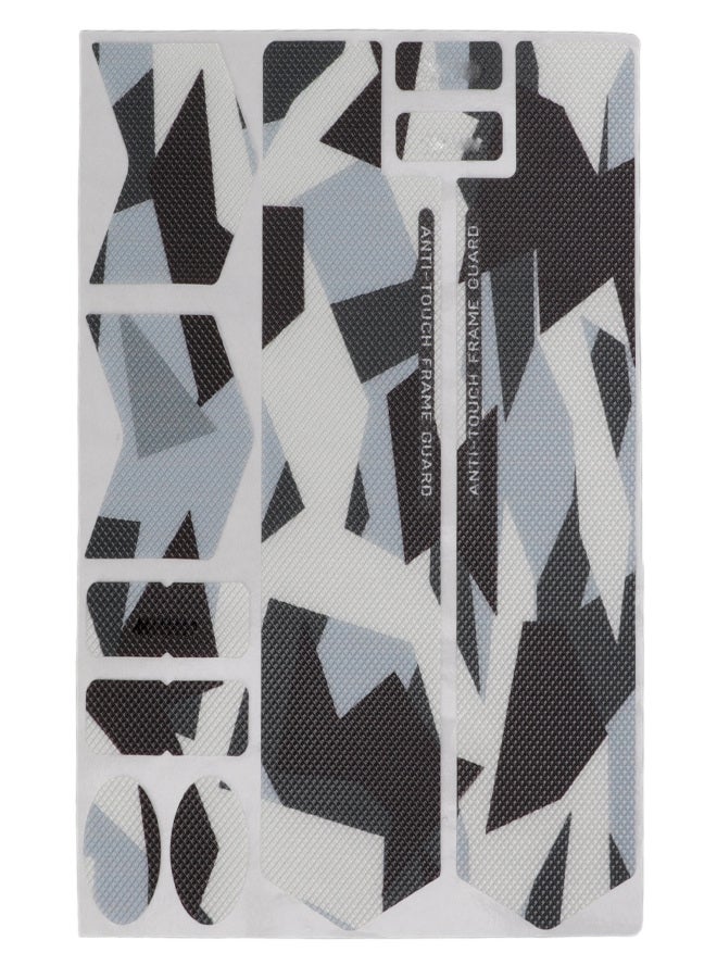 ENLEE 3D Mountain Bike Front Fork Sticker Scratch Resistance Bicycle Protective StickerColor Block Pattern - Image 1