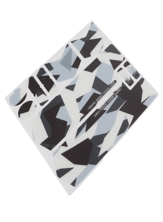 ENLEE 3D Mountain Bike Front Fork Sticker Scratch Resistance Bicycle Protective StickerColor Block Pattern - Image 5