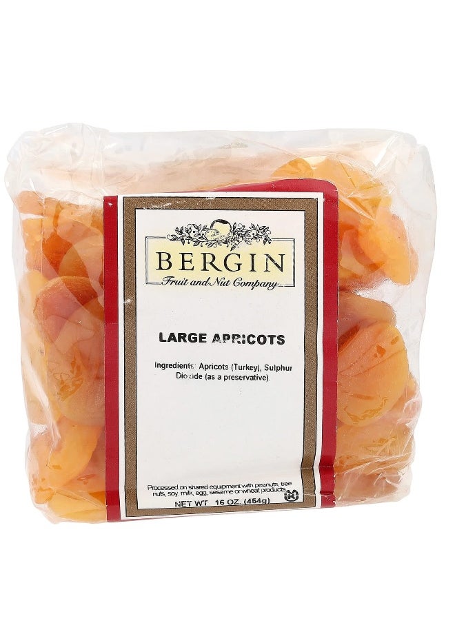 Bergin Fruit and Nut Company Bergin Fruit and Nut Company, Large Apricots, 16 oz (454 g)  - Image 1