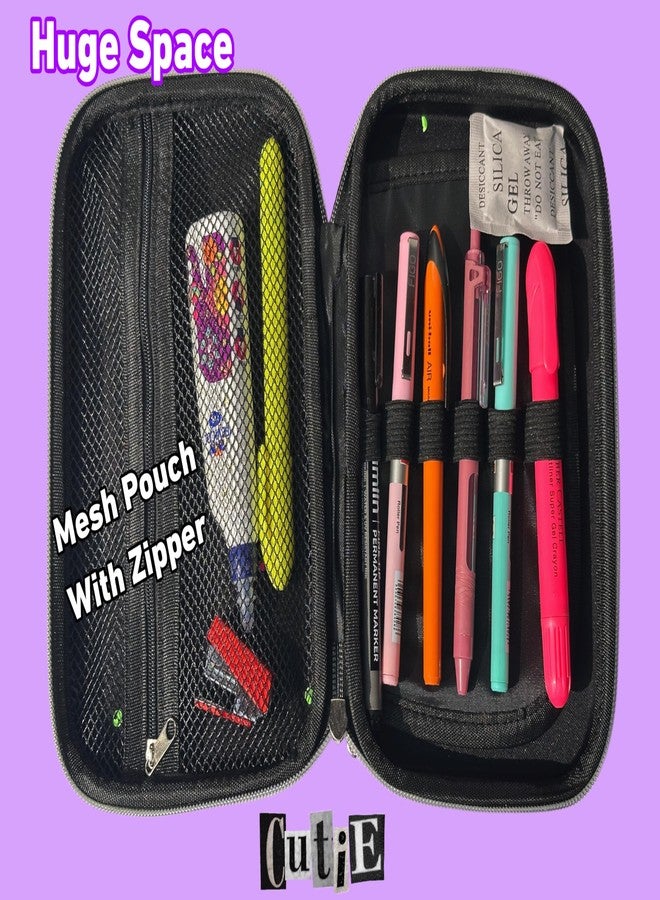 MSGH Design 7D Big Size Multipurpose Hardtop Pencil Pouch for Boys & Grils (Frozen Pink) - Image 4