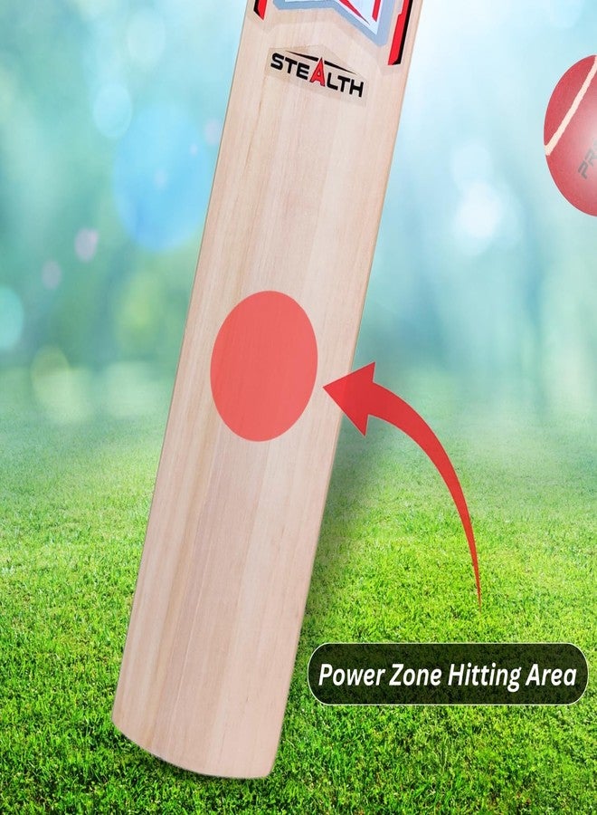 Prokick Stealth Top-Grade Kashmir Willow Cricket Bat|Extra Premium Grip|Ready to Play|Full Size Bat (Suitable for Both Leather Ball and Hard Tennis Ball, Playing Style : All-Round, Short Handle Mens) - Image 4