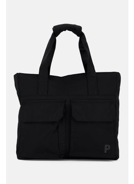 PUMA Men Brand Logo Tote Bag 36 H x 41 L x 10 W cm, Black  - Image 1