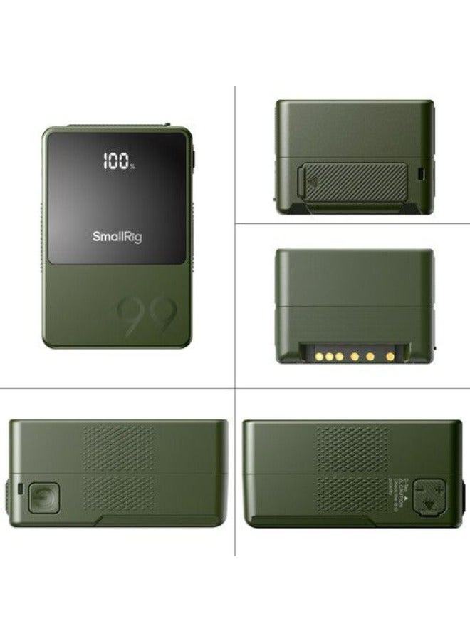 SmallRig VB99 mini V Mount Battery (Green) 4930 - Image 5