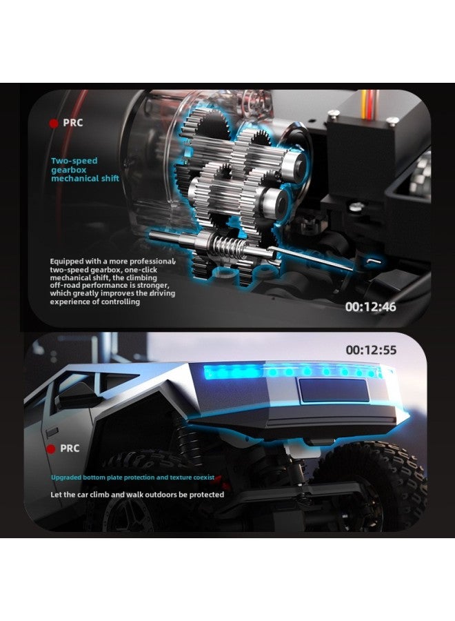 Beauenty JJRC Tesla Big Foot Off-road Four-wheel Drive Remote Control Car Wireless Charging Children's Toy Manufacturers Supply Wholesale-Color:Silver - Image 4