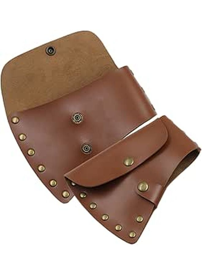 Thick Leather Sheath Case for Portable Camping Hatchet Tool Storage 2 Pack - Image 1