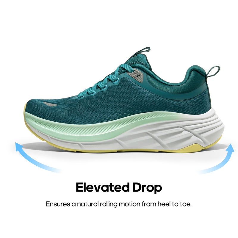 NORTIV 8 Men's Walking Shoes Running Tennis Cushioning ActiveBreeze Non Slip Athletic Gym Workout Comfortable Fashion Sneakers,Size 10,Blue Green,SNWS246M - Image 5