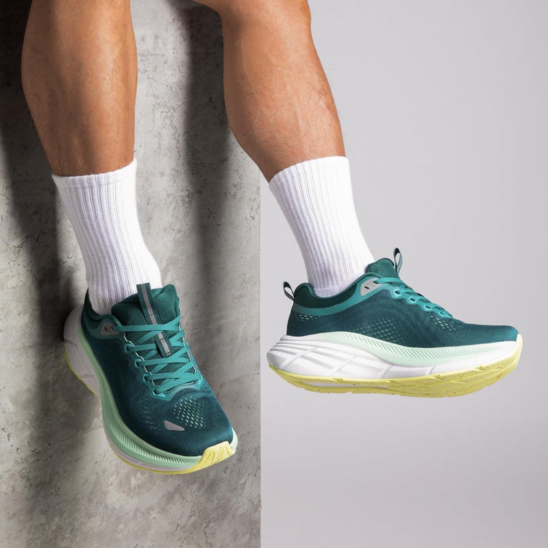 NORTIV 8 Men's Walking Shoes Running Tennis Cushioning ActiveBreeze Non Slip Athletic Gym Workout Comfortable Fashion Sneakers,Size 10,Blue Green,SNWS246M - Image 2