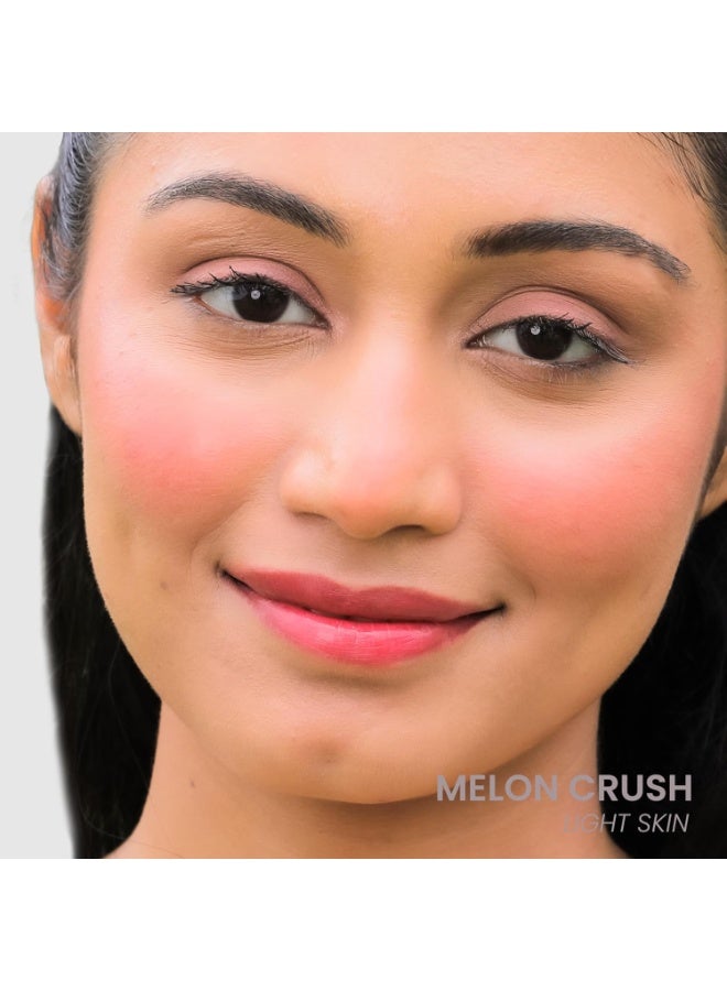 LAMIOR Bouncy Jelly Lip & Cheek Stain - Melon Crush | 90% Natural, Hydrating, Buildable Color | Skincare-Powered, Vegan, Cruelty-Free, Non-Comedogenic & Long-Lasting - Image 2