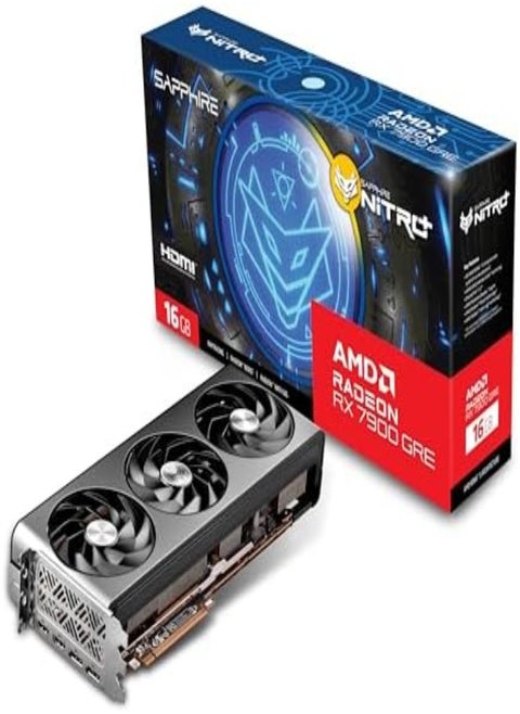 11325-02-20G Nitro+ AMD Radeon RX 7900 GRE Gaming Graphics Card with 16GB GDDR6, AMD RDNA 3