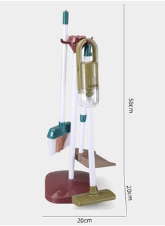 Toyzey Realistic Children's Cleaning Playset - 23PC Montessori Toy Kit with Functional Bucket, Vacuum Cleaner & Accessories | Saudi-Age Appropriate Roleplay Toy | Perfect Gift for Hygiene Learning  - Image 2