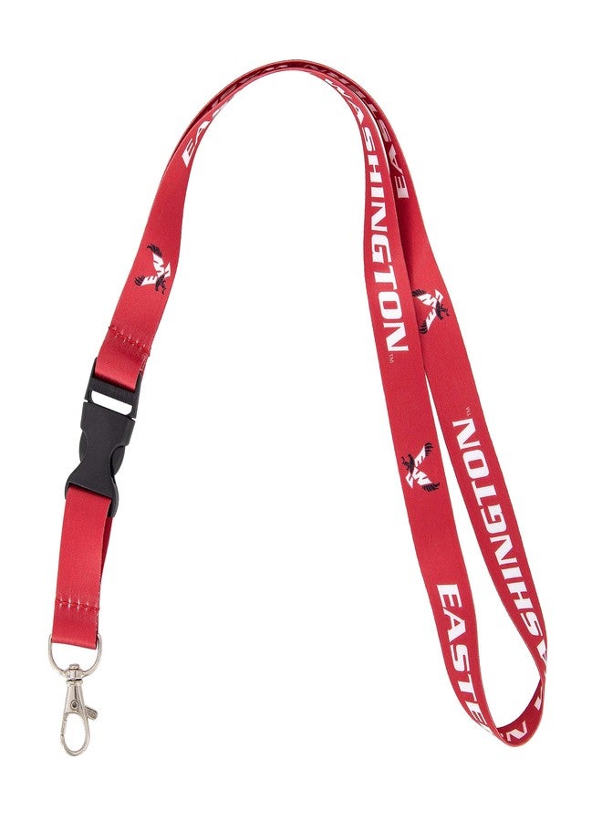 Desert Cactus Eastern Washington University Lanyard EWU Eagles Car Keys ID Badge Holder Keychain Detachable Breakaway Snap Buckle (Red) - Image 2