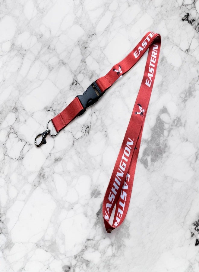 Desert Cactus Eastern Washington University Lanyard EWU Eagles Car Keys ID Badge Holder Keychain Detachable Breakaway Snap Buckle (Red) - Image 5
