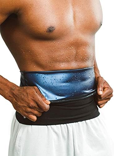 Sweat Shaper Premium Waist Trimmer for Men, Waist Trainer Sauna Belt, Neoprene-Free Waist Cincher, Sauna Slimming Belt (Black, XX-Large) - Image 2