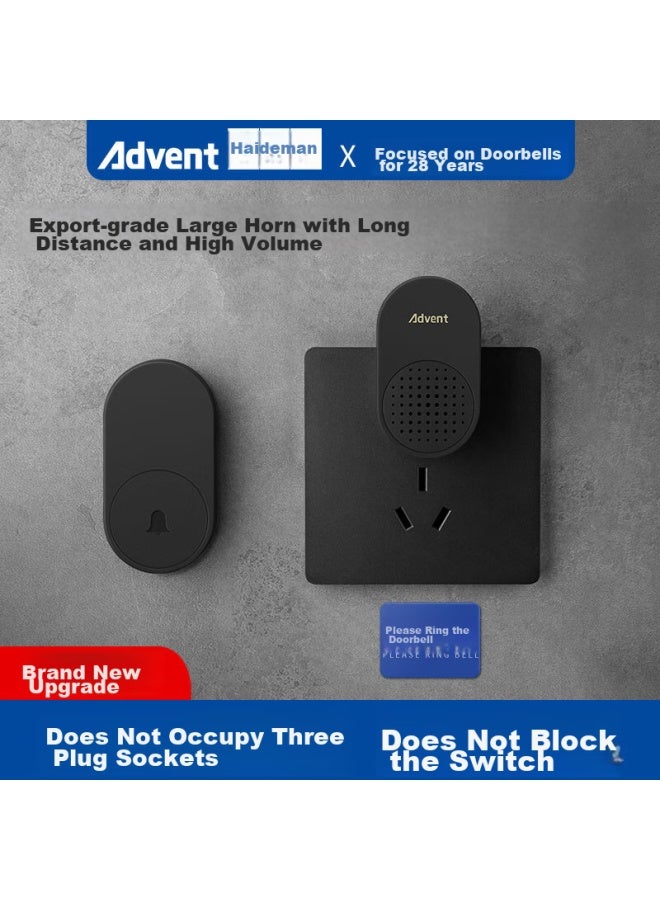 Advent Fl-313 Self-powered Wireless Doorbell, Battery-free, Waterproof, Home Call Button - Image 1