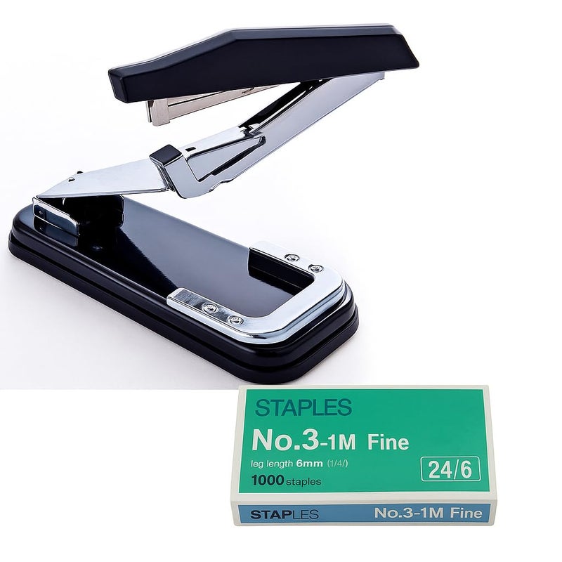 KIDWILL Desk Essentials 360 Degree Rotate Stapler with 1000 Stapler Pin | Primary Standard Staplers for Office | Sturdy & Durable Stapler for Long Time Use | Suitable for 25 Sheets | Manual Staplers - Image 1