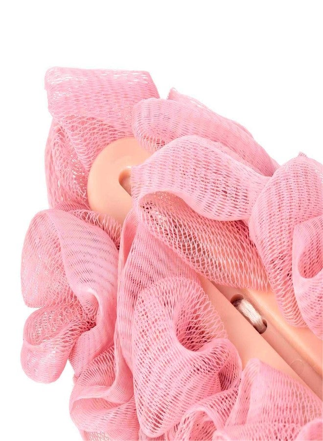 Arswin Back Scrubber for Shower,Loofah Long Handle Bath Body Brush,Soft Nylon Mesh Sponge for Shower,Loofah On a Stick for Men Women,Exfoliating Scrub Cleaning Luffa for Elderly(2-Pack,Pink) - Image 4