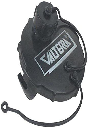 غطاء صمام النفايات Valterra T10201 بحجم 3 مع 34 GHT مغلق باللون الأسود