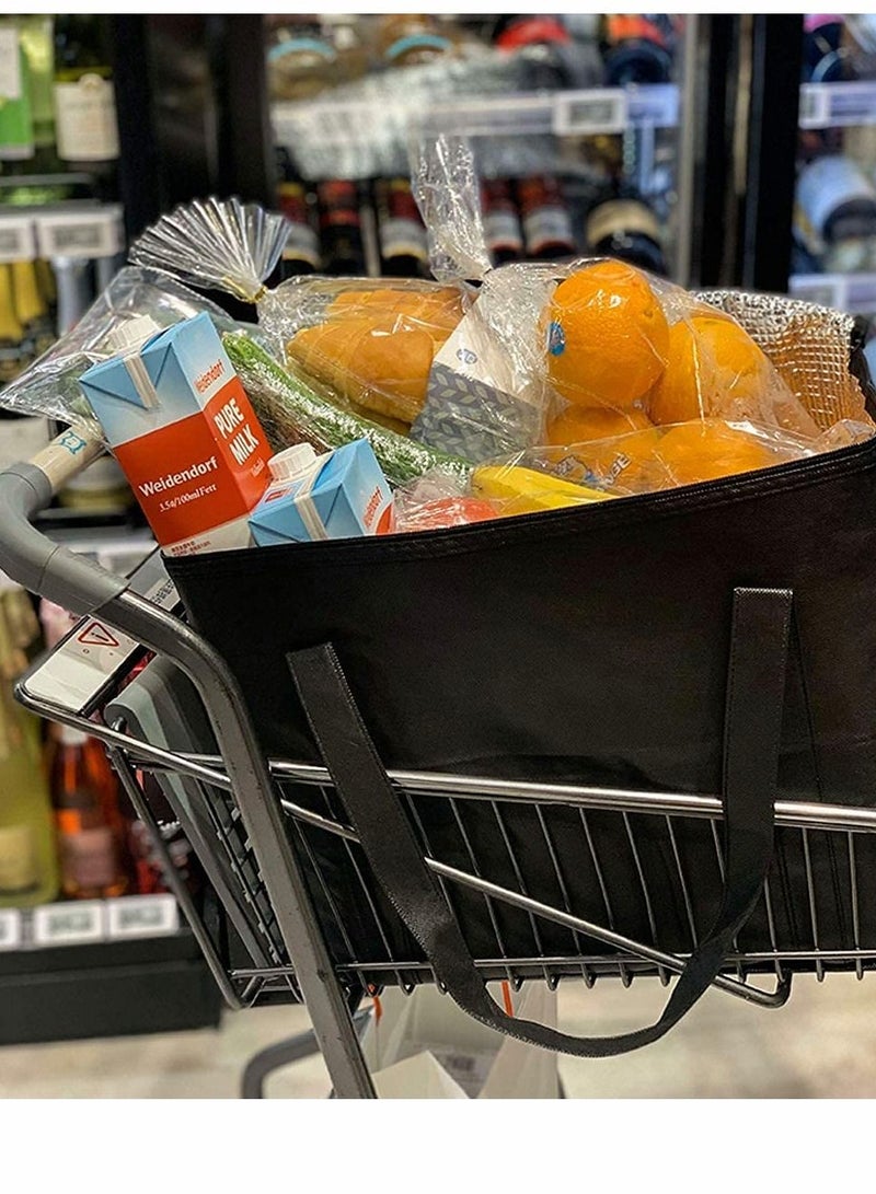 XiuWoo 2 Insulated Reusable Grocery Bag with Zippered Top, XL, Large, Frozen Foods Cold, Cooler Shopping Accessories, Insullated Bags - Image 5