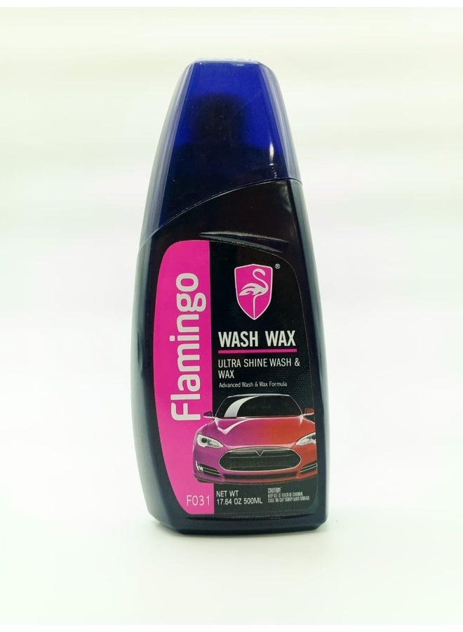 Genaric Flamingo Wash Wax: Ultra Shine Car Wash & Wax (500ml) - Image 1