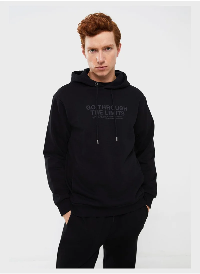 XSIDE Text Printed Hoodie