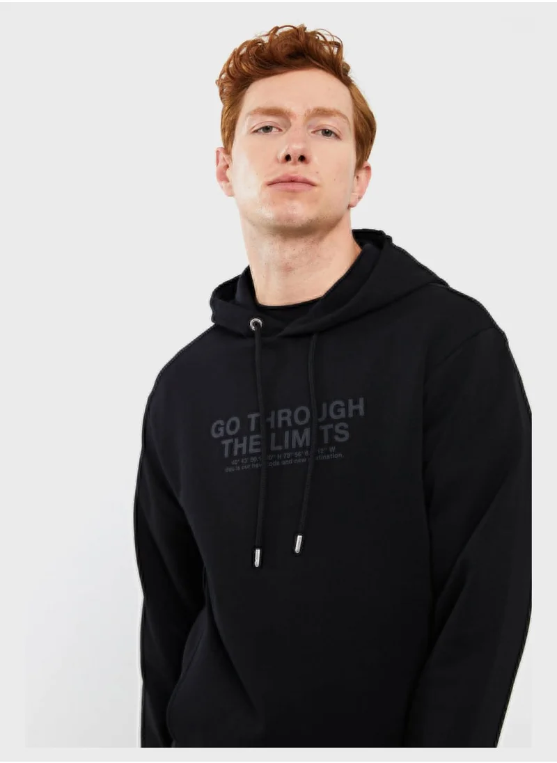 XSIDE Text Printed Hoodie