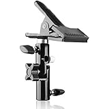 EMART EMART Photo Video Studio Heavy Duty Metal Clamp Holder with 5/8" Light Stand Attachment and Umbrella Reflector Holder - Image 1