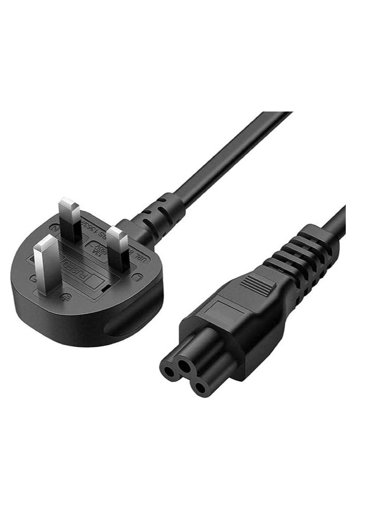 Terabyte كابل طاقة لابتوب قابس المملكة المتحدة إلى C5 10A 18AWG-3 دبابيس - كابل لشحن اللابتوب بشكل موثوق 6 قدم / 1.8 متر - Image 1