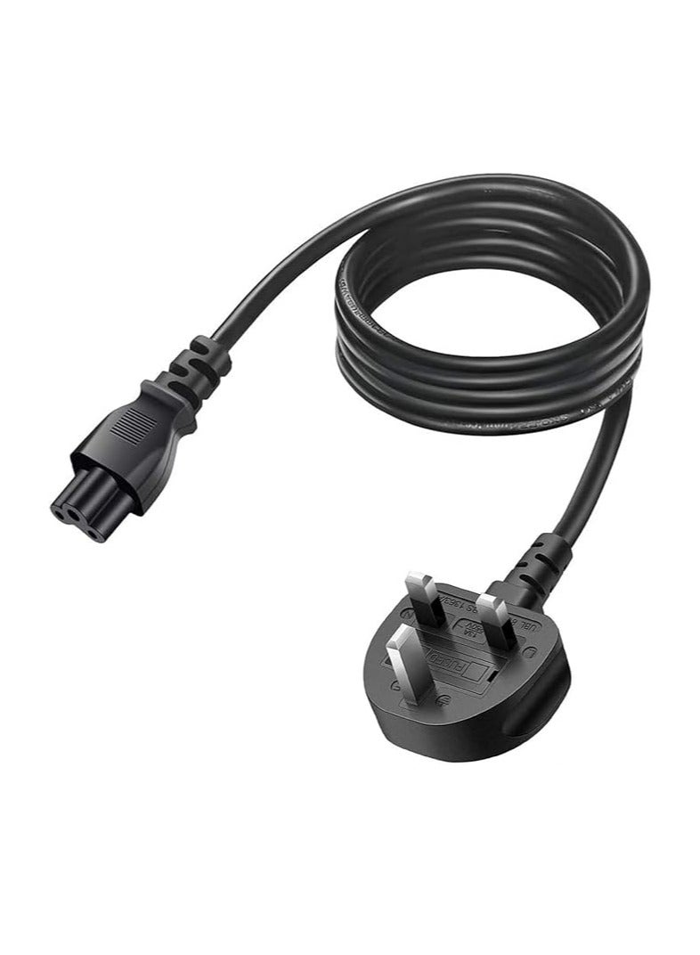 Terabyte كابل طاقة لابتوب قابس المملكة المتحدة إلى C5 10A 18AWG-3 دبابيس - كابل لشحن اللابتوب بشكل موثوق 6 قدم / 1.8 متر - Image 2