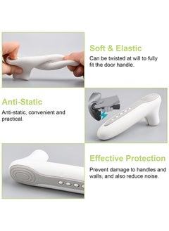 Y&D SYOSI 2 Pcs Silicone Door Handle Covers, Glove Anti-Static Safety Knob, Baby Equipment Kids Knob Cover for Flat Square  - Image 4