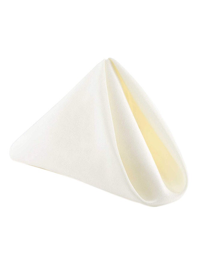 1 Dozen Oversized Cloth Dinner Table Washable Napkins White 20 X 20inch