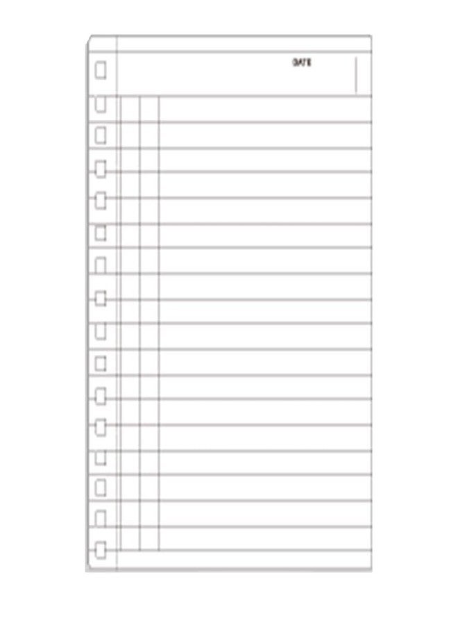 Maruman Mnemosyne Memo Pad, Notebook, Perforated Pages & Wire-Bound to Lay Flat, Black, Made in Japan, A6, 5.83" x 4.49", 80 Sheets / 160 Pages, 7mm Special Ruled Notebook - Image 4