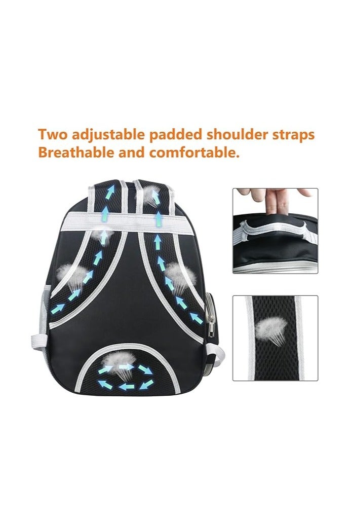 Generic Cat and Dog Carrier Backpack, Small Dog Backpack with 2 Covers, Pet and Dog Carrier Backpack, Travel Bag in Black and Grey - Image 4