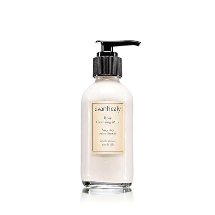 evanhealy Rose Cleansing Milk | Natural Distilled Plant Hydrosols & Essential Oils | Gentle Facial Cleanser for All Skin Types - Image 1