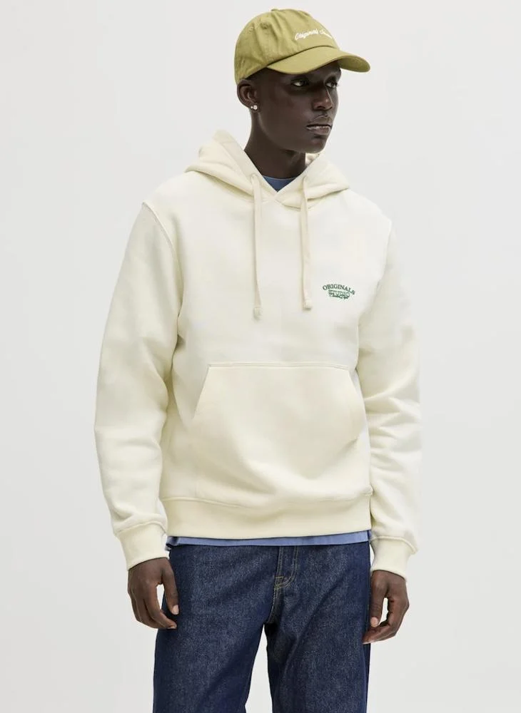 JACK & JONES Logo Regular Fit Pullover Hoodie