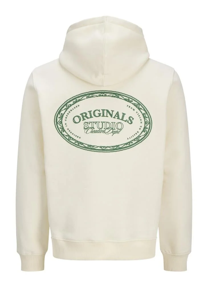 JACK & JONES  Logo Regular Fit Pullover Hoodie for Men | Best Price UAE