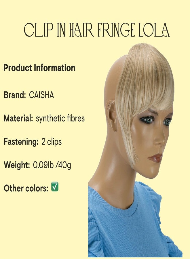 CAISHA Bangs Clip In Extensions Fringe Hairpiece Extension Light Blonde Mix F14-2 - Image 2