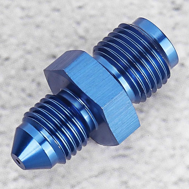 woobles for 4an oil feed with restrictor Turbo Oil Feed Restrictor 3AN Aluminum Blue Stable Performance Turbo Oil Feed Restrictor Fitting Turbo Oil Feed Restrictor Accessory Restrictor Oil Feed - Image 4