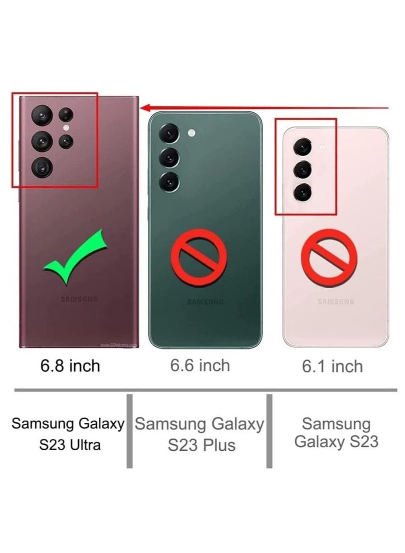 إيف متوافق مع Samsung Galaxy S23 Ultra Plating Magnetic Case مع حامي عدسة الكاميرا مغناطيسية ناعمة - Image 2