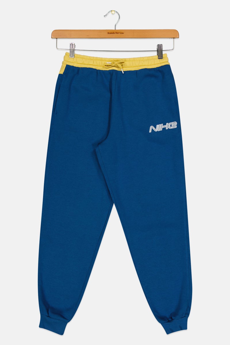 Nike سروال تدريب للأطفال الأولاد بشعار العلامة التجارية، أزرق - Image 1