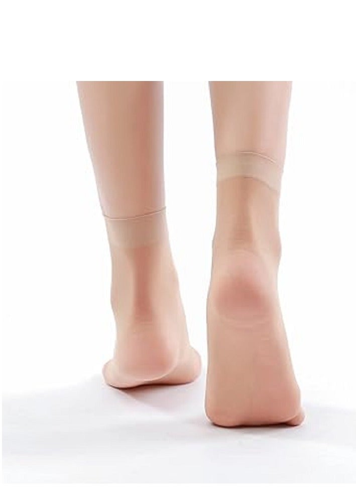 10 Pairs Sheer Nylon Ankle Short Socks  - Image 3