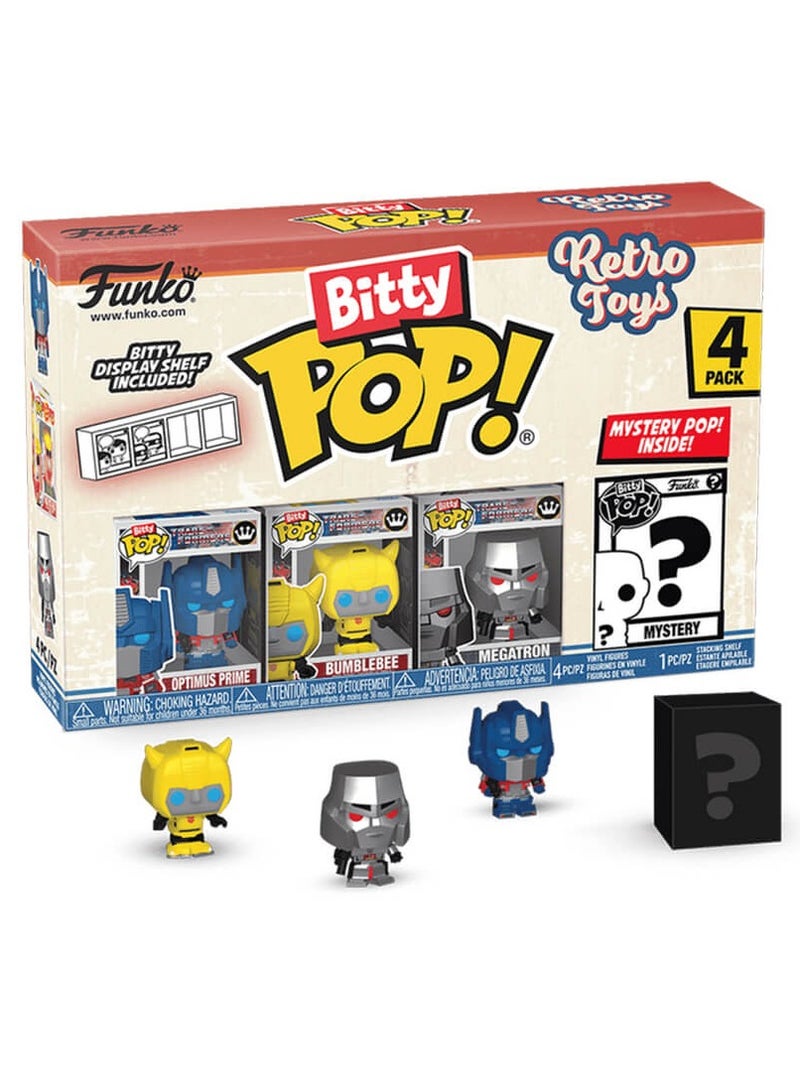 Funko Bitty Pop! Retro Toys: Retro Toys - Transformers 4-Pack - Image 1