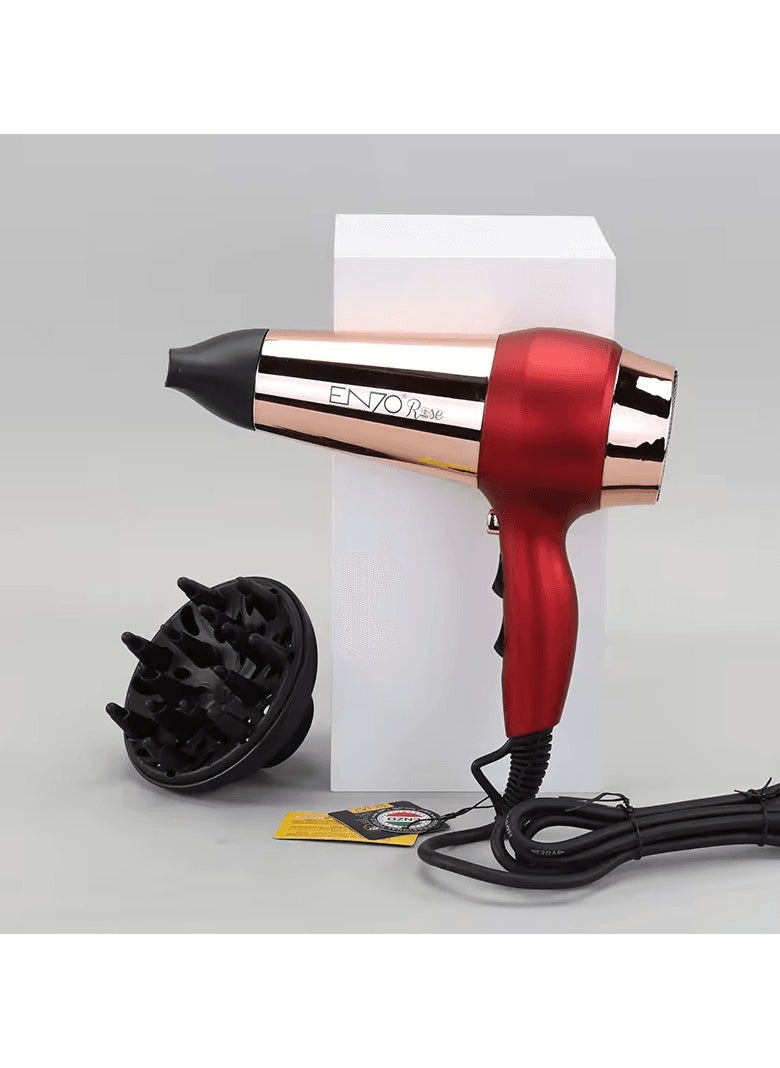 ENZO Professional - EN-8227 Professional 18000 RPM Salon Dryer with Ionic Technology, Multiple Heat & Speed Settings, and Long-Life AC Motor-Intl Version - Image 1