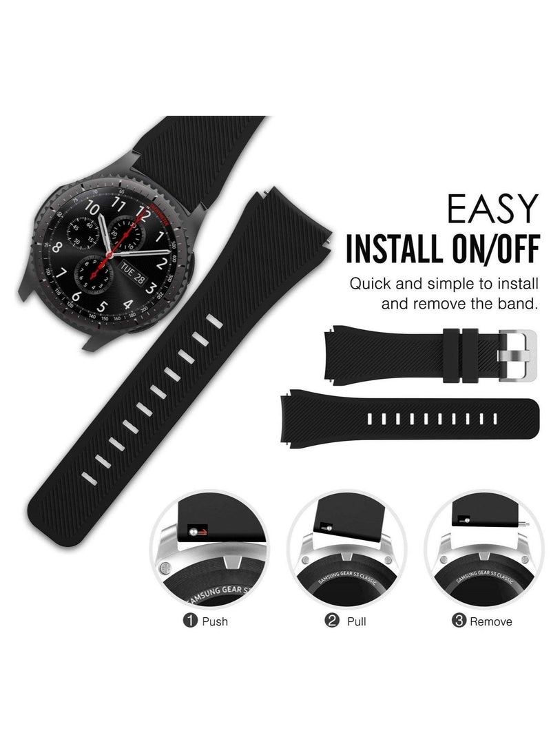 Phone Planet Soft Silicone Watch Band Compatible With Samsung Galaxy Watch 3 Gear S3 Frontier Amazfit Bip/Active Huawei Watch GT 2/2E Bracelet 22-46mm - Image 2